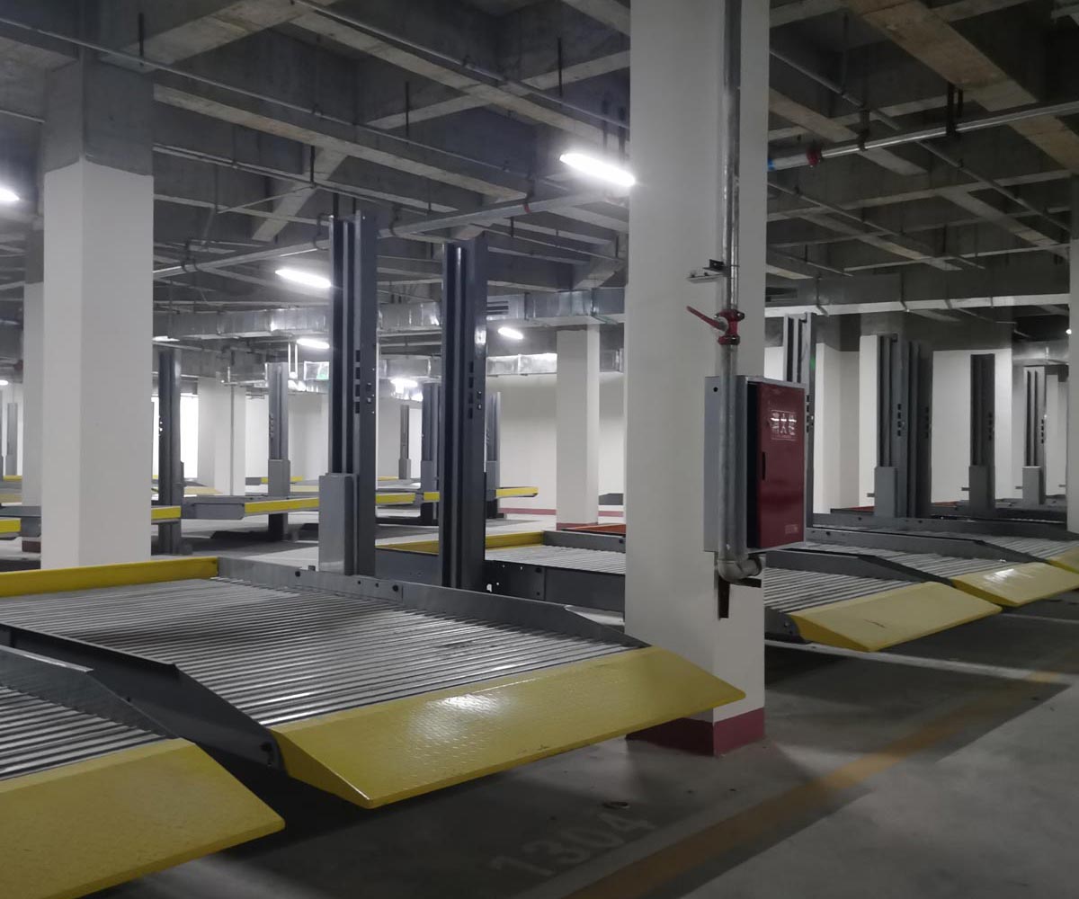 玉龙地下室简易类立体停车设备安装